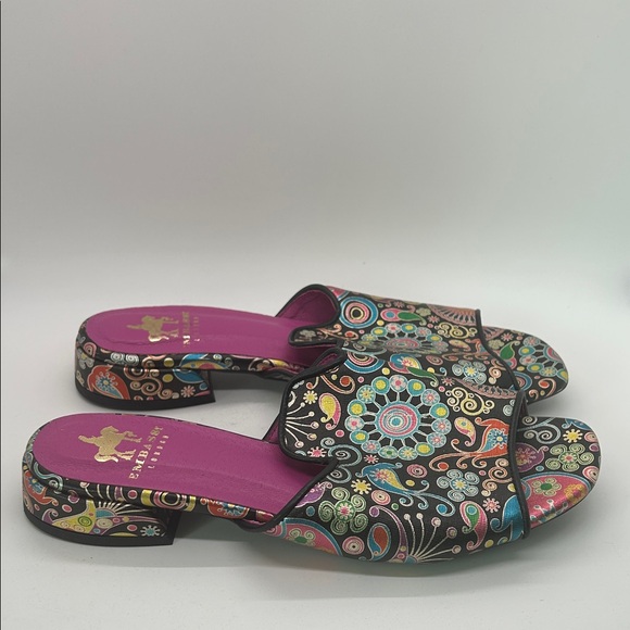 Embassy London Vivid Jewel Toned Mules Slides Sandals Shoes **Size 30/US 8**🌸🌸 - Picture 4 of 9